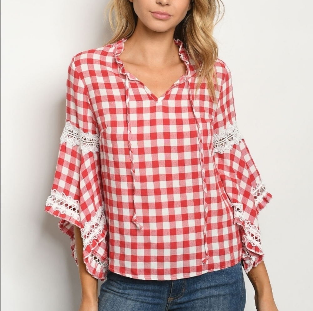 🆕️Checkered Blouse